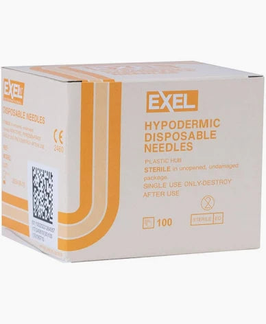 Disposable Needle, 25g x 5/8", 100/Box, Exel