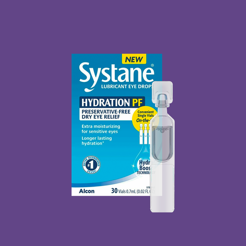 Alcon Systane Hydration Preservative-Free Lubricant Eye Drops 30ct Vials, 30 Count