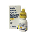 Timolol, 0.5%, 5ml by MedPharma USA features a yellow-capped bottle in a box to manage glaucoma by reducing intraocular pressure, with a protective seal.