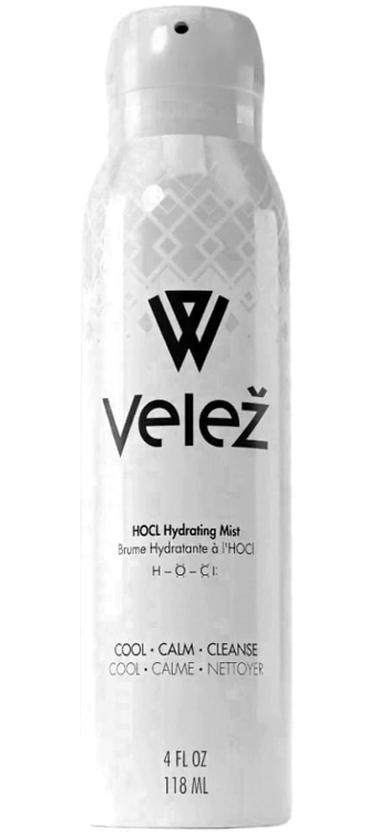 Velez Hypochlorous (HOCL) Hydrating Mist for Face and Eyelids (4 oz / 120mL)